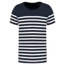 Organic Round Neck Striped T-Shirt - Image 7