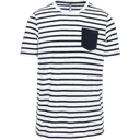 Striped Marine T-shirt with Pocket Short Sleeves - Image 8
