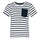 Striped Marine T-shirt with Pocket Short Sleeves - Image 14