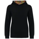 Sweatshirt mit kontrastierender Kapuze und Muster - Bild 23