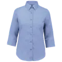 Poplin polycotton shirt with 3/4 sleeves and easy care - Image 15