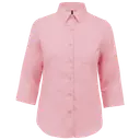 Poplin polycotton shirt with 3/4 sleeves and easy care - Image 33
