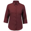 Poplin polycotton shirt with 3/4 sleeves and easy care - Image 42