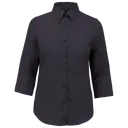 Poplin polycotton shirt with 3/4 sleeves and easy care - Image 45