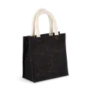 Sac style cabas en toile de jute - petit modèle - Image 4