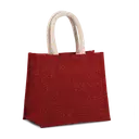 Sac style cabas en toile de jute - modèle moyen - Image 9