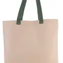 Flacher Einkaufstasche aus Canvas mit kontrastierenden Griffen - Bild 6