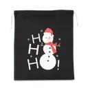 Sac coton à cordon motif bonhomme de neige - Image 3