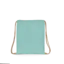 Kleiner Rucksack aus recyceltem Material mit Kordelzug - Größe - Bild 10