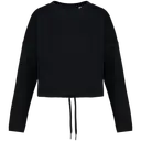 Nachhaltiger oversized Crop-Pullover mit Rundhalsausschnitt - Bild 10