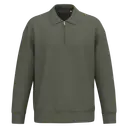 Nachhaltiger Sweatshirt mit Viertelreißverschluss und Polo-Kragen mit fallenden Schultern - Bild 22