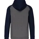 Bicolor fleece hoodie met rits - Afbeelding 15