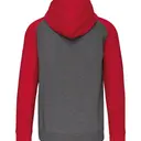 Bicolor fleece hoodie met rits - Afbeelding 18
