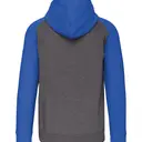 Bicolor fleece hoodie met rits - Afbeelding 21