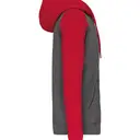 Bicolor fleece hoodie met rits - Afbeelding 19
