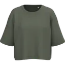 Crop sweatshirt with short sleeves and round neck - Image 22