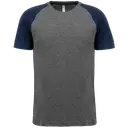 Two-tone sport triblend t-shirt with short sleeves - Image 16