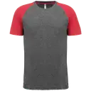 Two-tone sport triblend t-shirt with short sleeves - Image 19