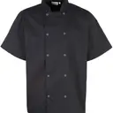 Veste de cuisine manches courtes à boutons pression - Image 4