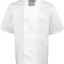 Veste de cuisine manches courtes à boutons pression - Image 6