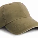 Washed fine line cotton cap with sandwich visor - Image 5