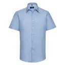 Fitted short-sleeve oxford shirt - Image 9