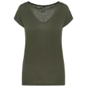 V-neck Linen T-shirt - Image 18
