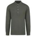 Washed Linen Mao Collar Shirt - Image 12