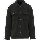 Overshirt with Dropped Shoulders in Sherpa - Image 11