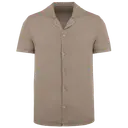Eco-friendly Bowling Collar Shirt with Short Sleeves - Image 8