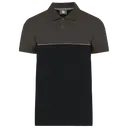 Two-tone eco-friendly polo with short sleeves - Image 12