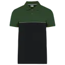 Two-tone eco-friendly polo with short sleeves - Image 15