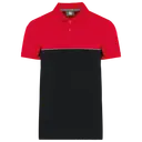 Two-tone eco-friendly polo with short sleeves - Image 21