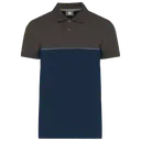 Two-tone eco-friendly polo with short sleeves - Image 27