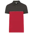 Two-tone eco-friendly polo with short sleeves - Image 33