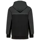 Bicolor fleece jack met capuchon en rits - Afbeelding 4
