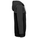 Bicolor fleece jack met capuchon en rits - Afbeelding 5