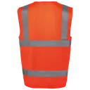 Recycled High Visibility Safety Vest with Zip - Image 15