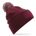 Snowstar® Pomponmütze mit Patch - Bild 1