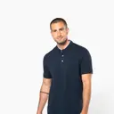 Polo mit Mao-Kragen und kurzen Ärmeln - Bild 6