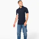 Bicolor Piqué Polo with Short Sleeves - Image 4