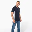 Bicolor Piqué Polo with Short Sleeves - Image 8