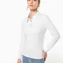 Polo-Jersey mit langen Ärmeln - Bild 1