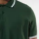 Polo manches courtes à liserés contrastés - Image 4