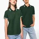 Polo manches courtes à liserés contrastés - Image 7