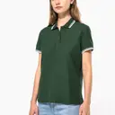 Polo mit kurzen Ärmeln und kontrastierenden Biesen - Bild 1