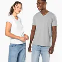 V-neck T-shirt with short sleeves - Image 12