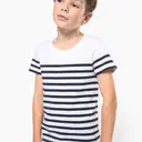 Organic Round Neck Striped T-Shirt - Image 1