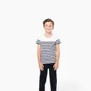 Organic Round Neck Striped T-Shirt - Image 5