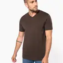 T-shirt met V-hals en korte mouwen - Afbeelding 1